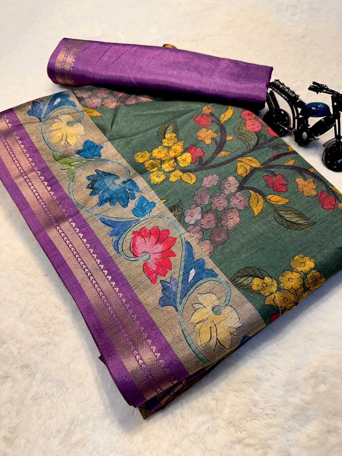 Tussar Silk Designer Saree
