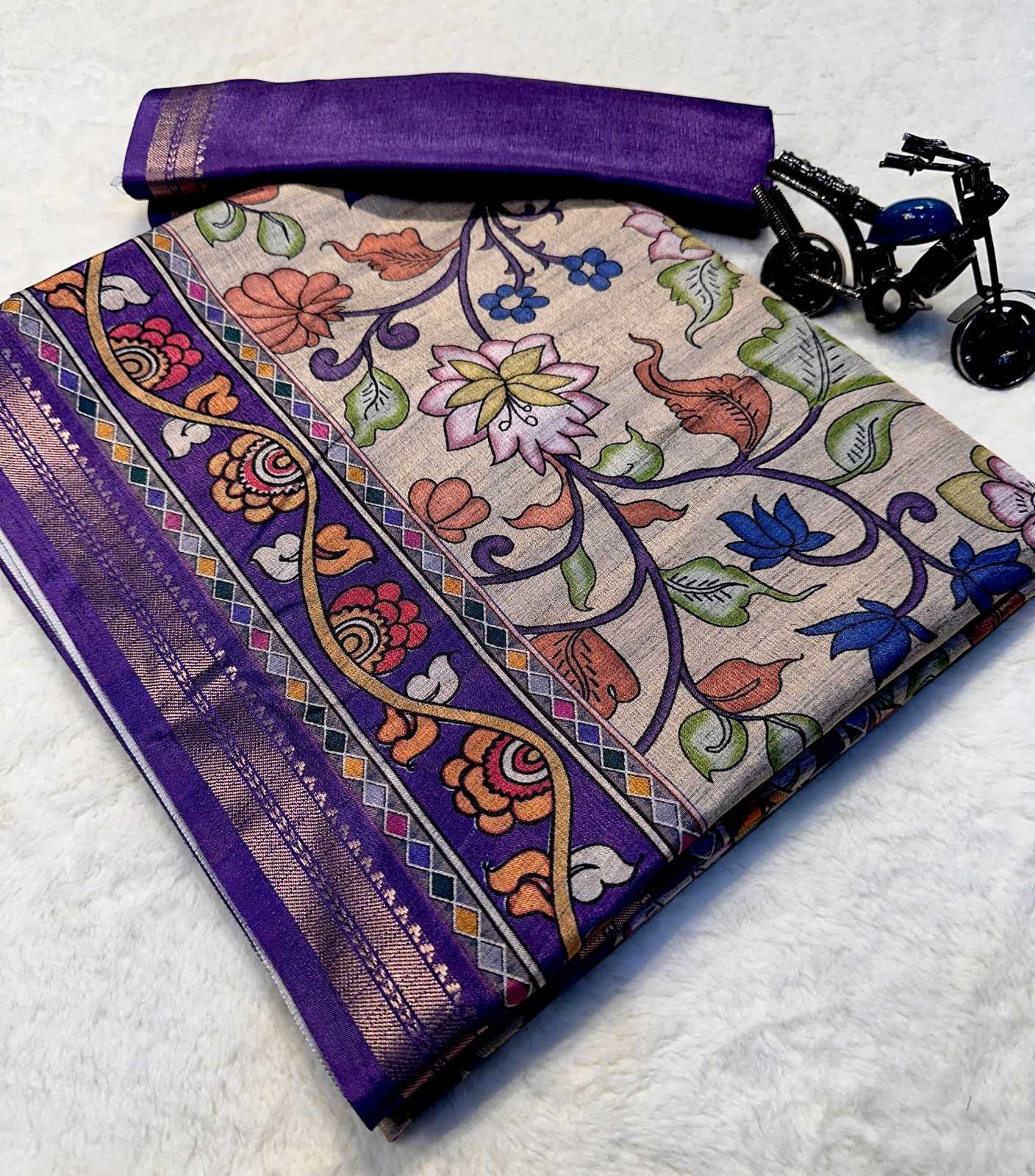 Tussar Silk Designer Saree