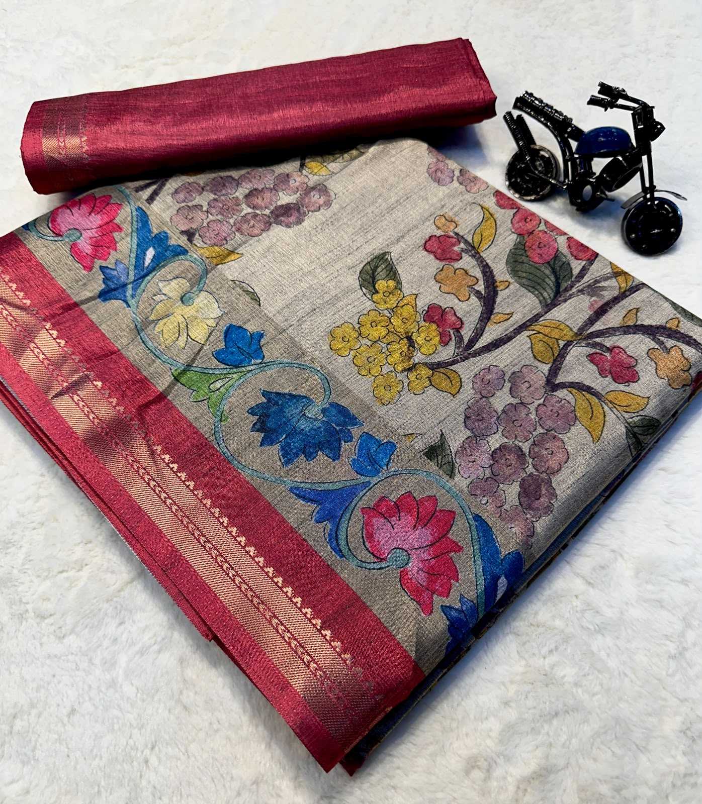 Tussar Silk Designer Saree
