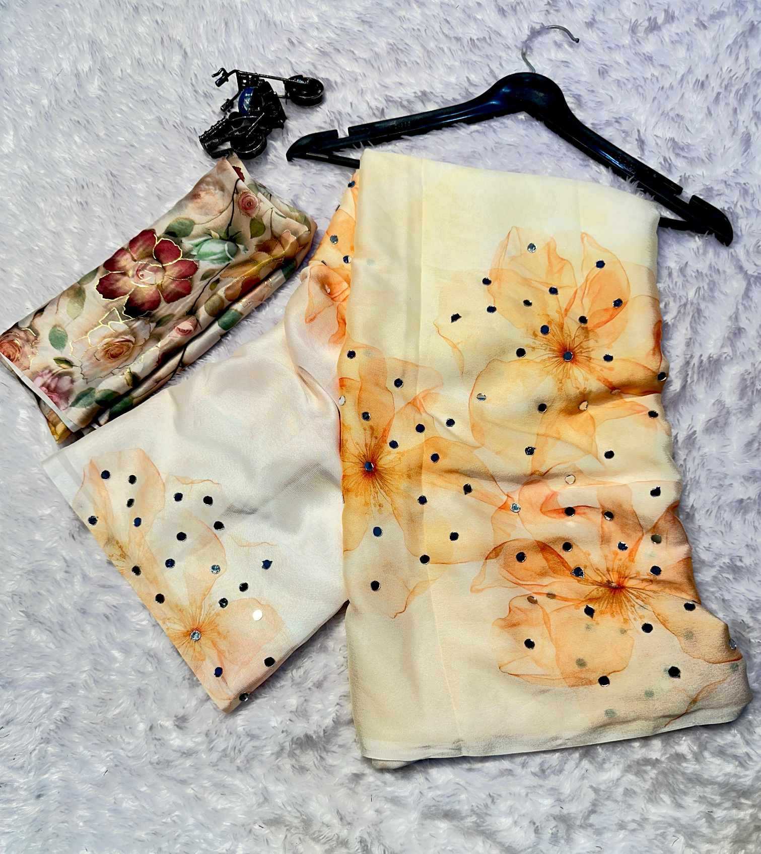 Crepe Designer Saree