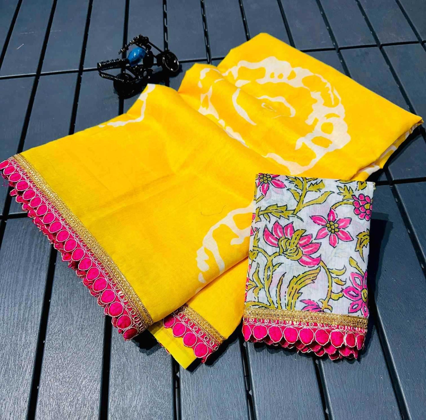 Linen Designer Saree