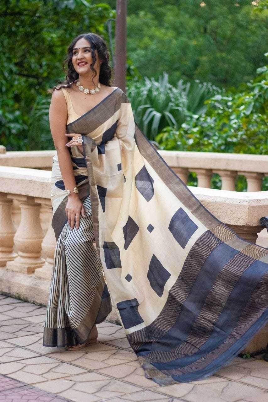 Amara Tussar Silk Printed Saree