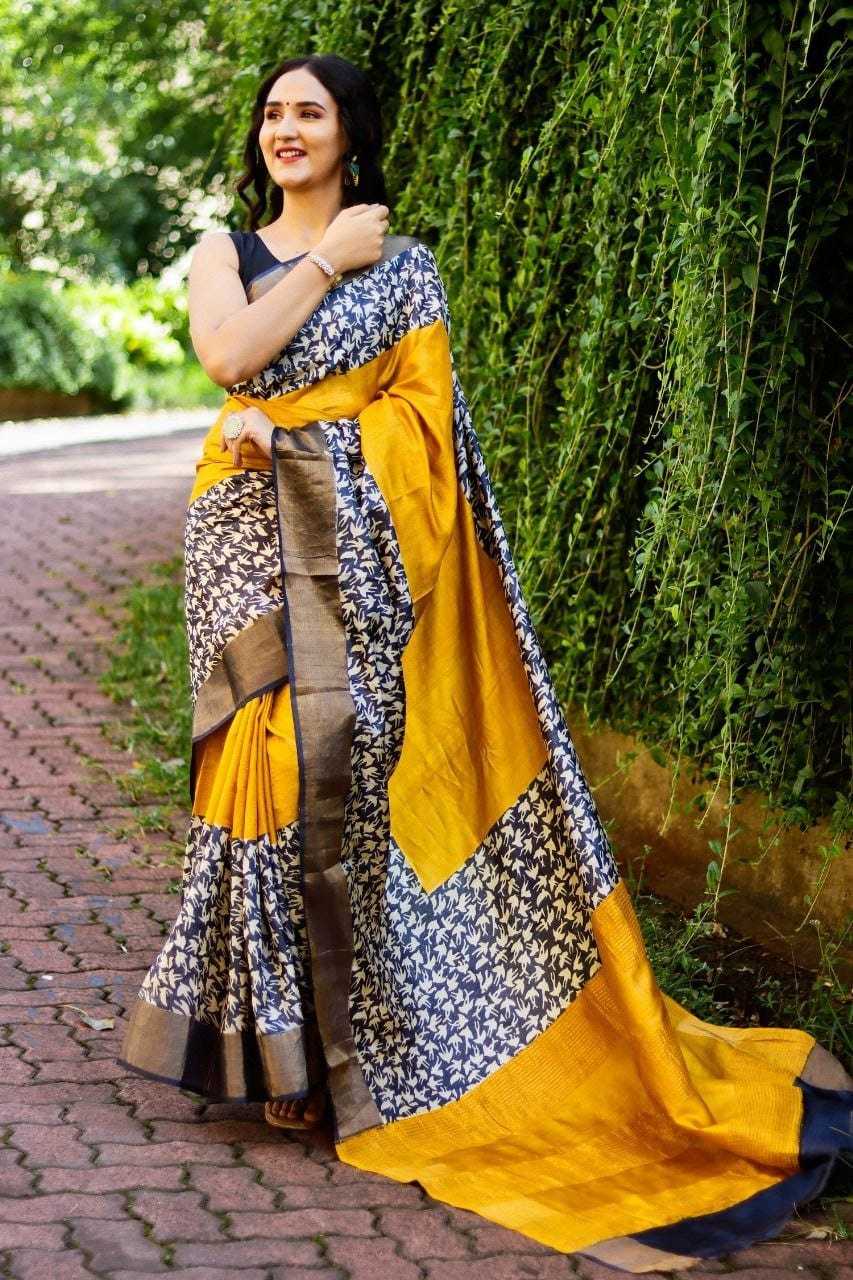 Amara Tussar Silk Printed Saree