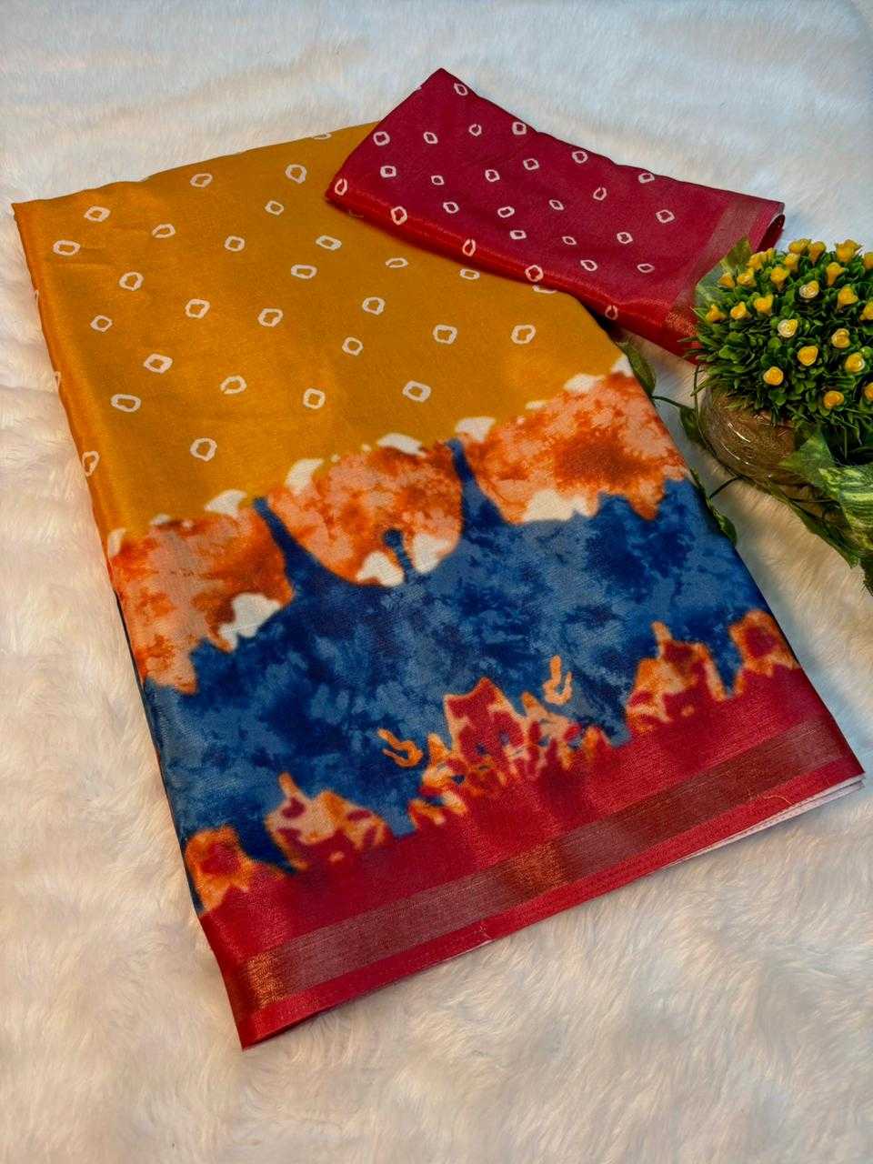 Anaya Soft Cotton Zari Border Saree