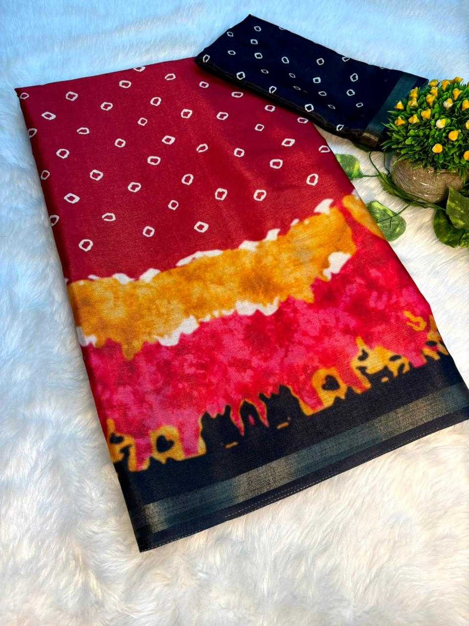 Anaya Soft Cotton Zari Border Saree