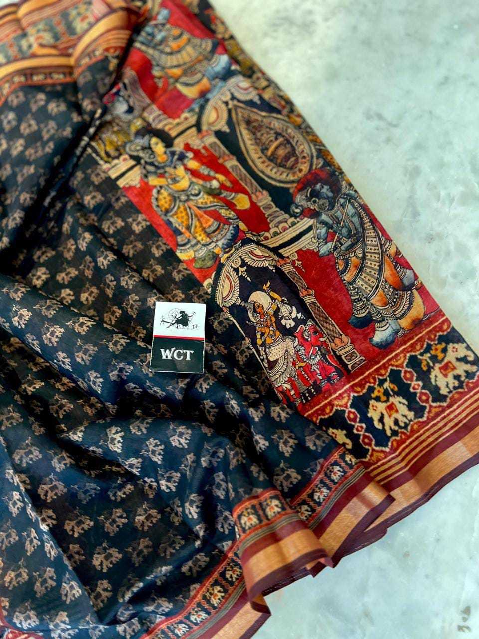 Cotton Kalamkari Saree