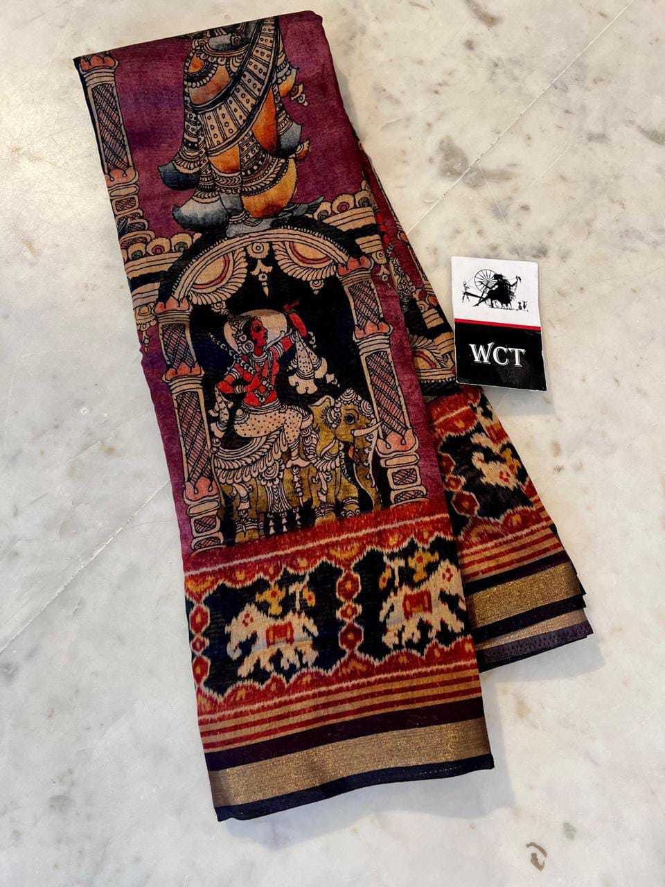 Cotton Kalamkari Saree