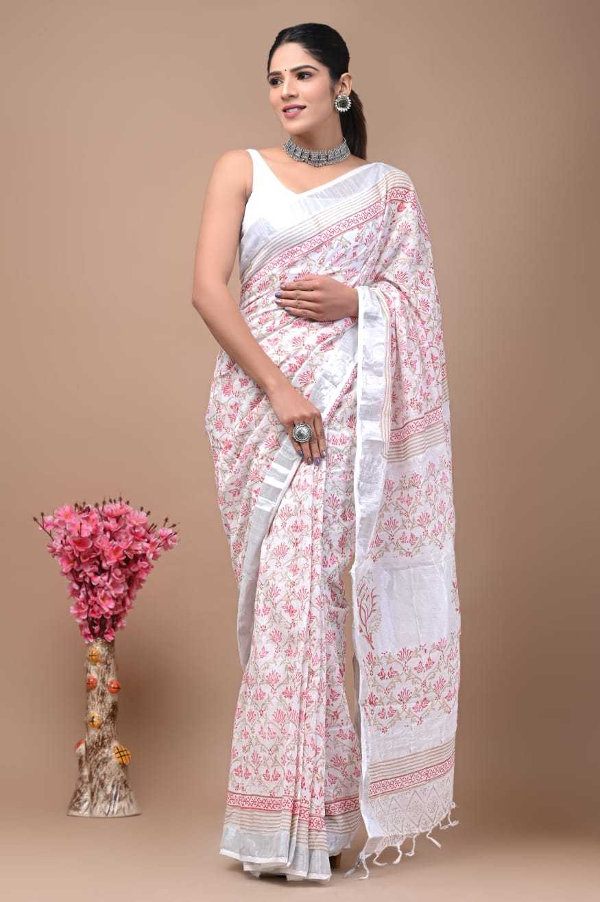 Linen Printed Saree