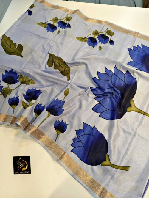 Jivisha Tussar Silk Fancy Saree