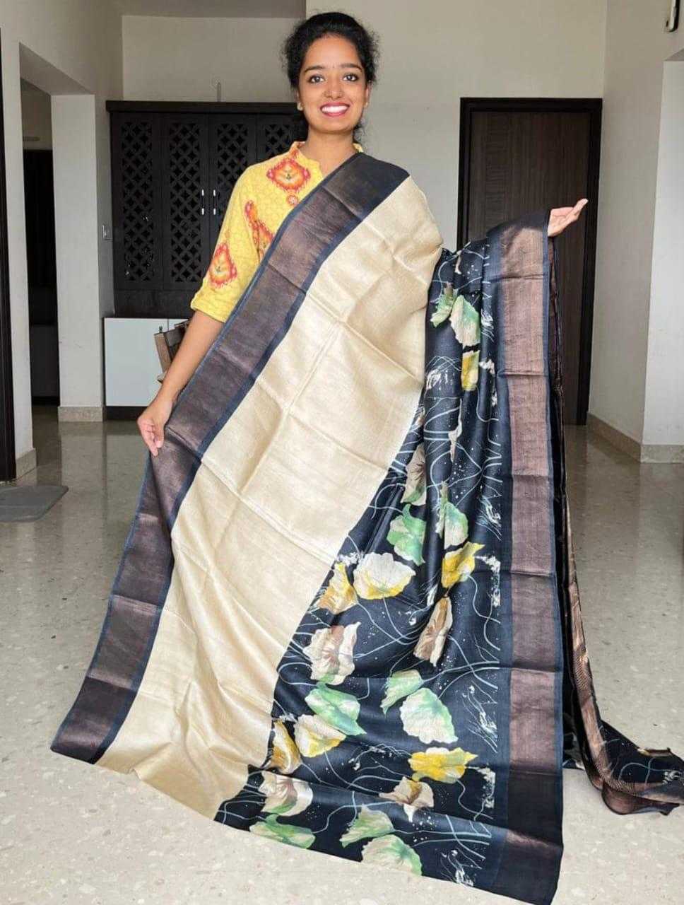 Tussar Silk Designer Saree