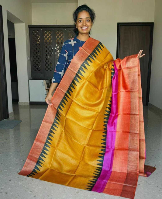 Tussar Silk Designer Saree