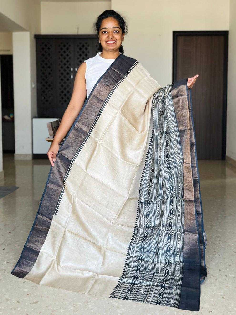 Tussar Silk Designer Saree