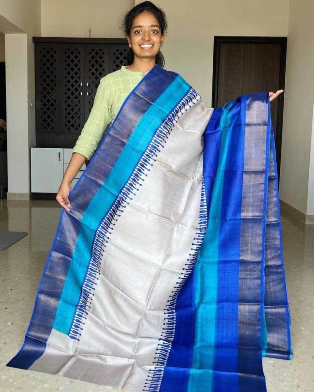 Tussar Silk Designer Saree