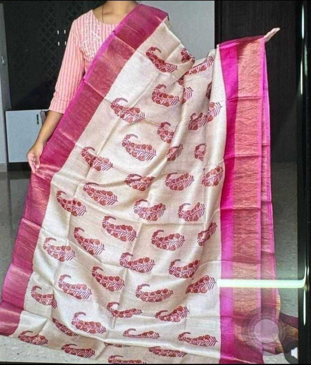 Tussar Silk Designer Saree
