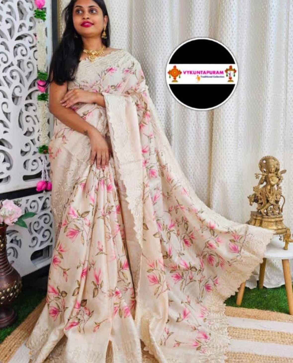 Tussar Silk Designer Saree