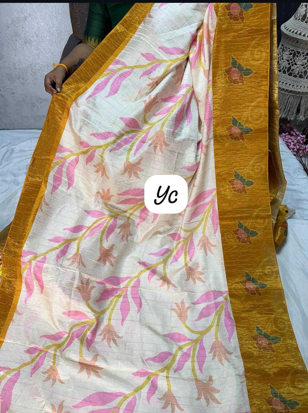 Crush Silk Designer Saree
