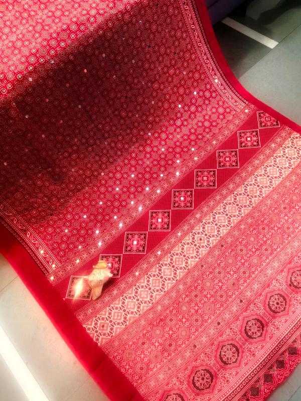 Ajrakh Saree