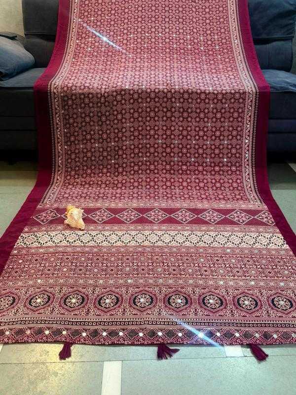 Ajrakh Saree