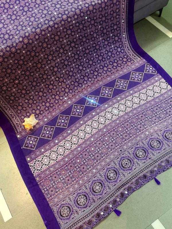 Ajrakh Saree