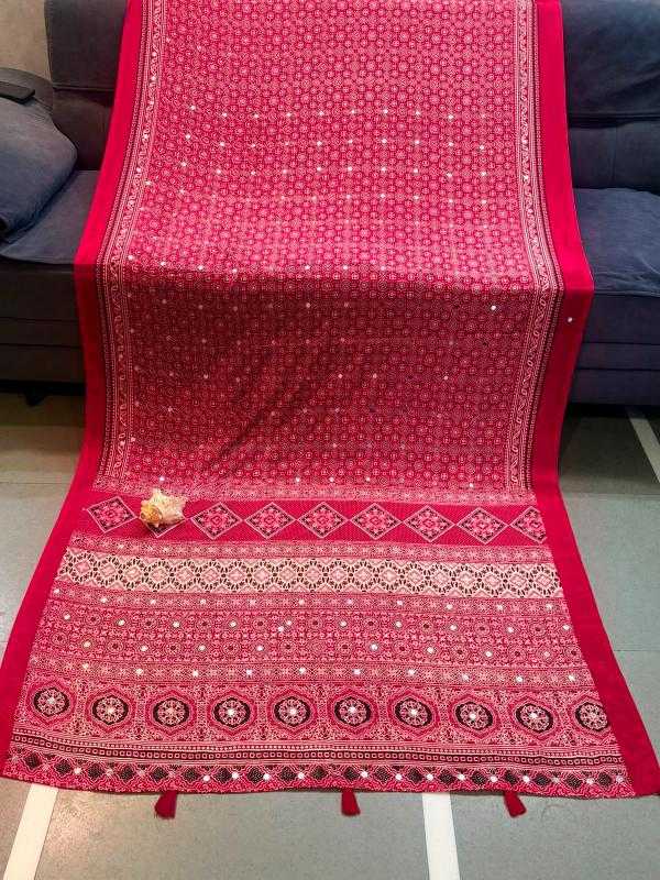 Ajrakh Saree
