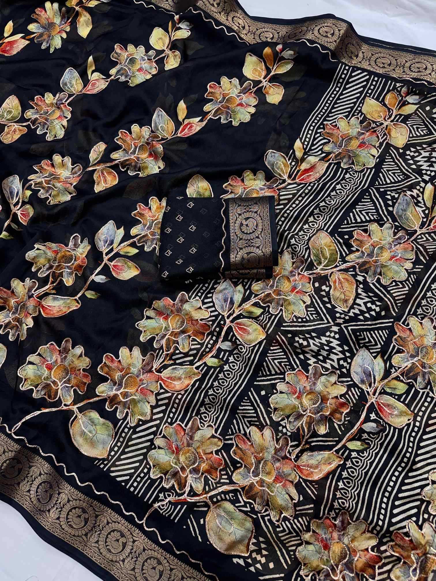 Blooming Designer Saree