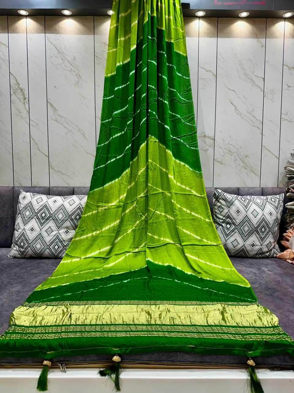 Gajji Silk Hand Work Saree