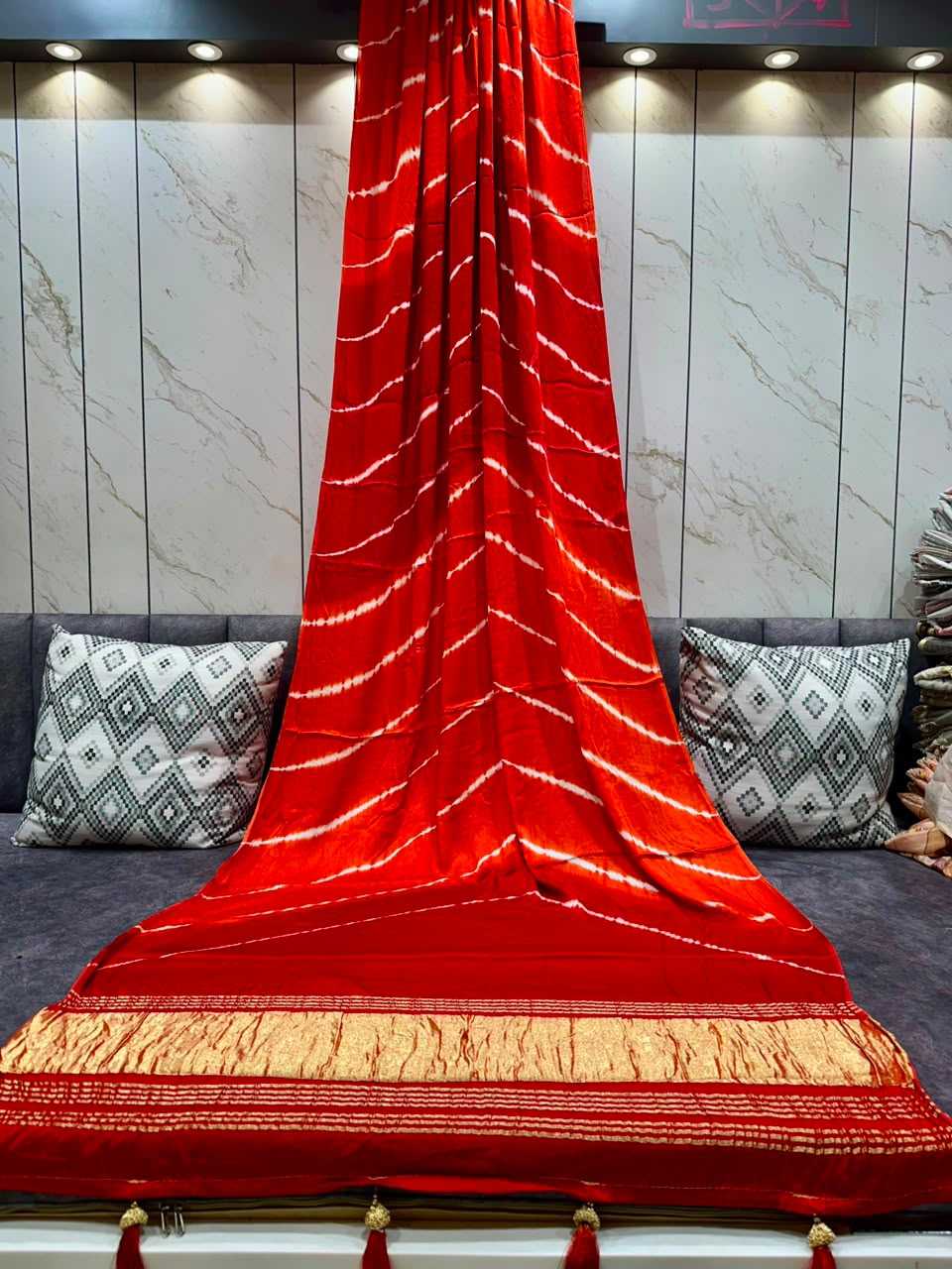 Gajji Silk Hand Work Saree