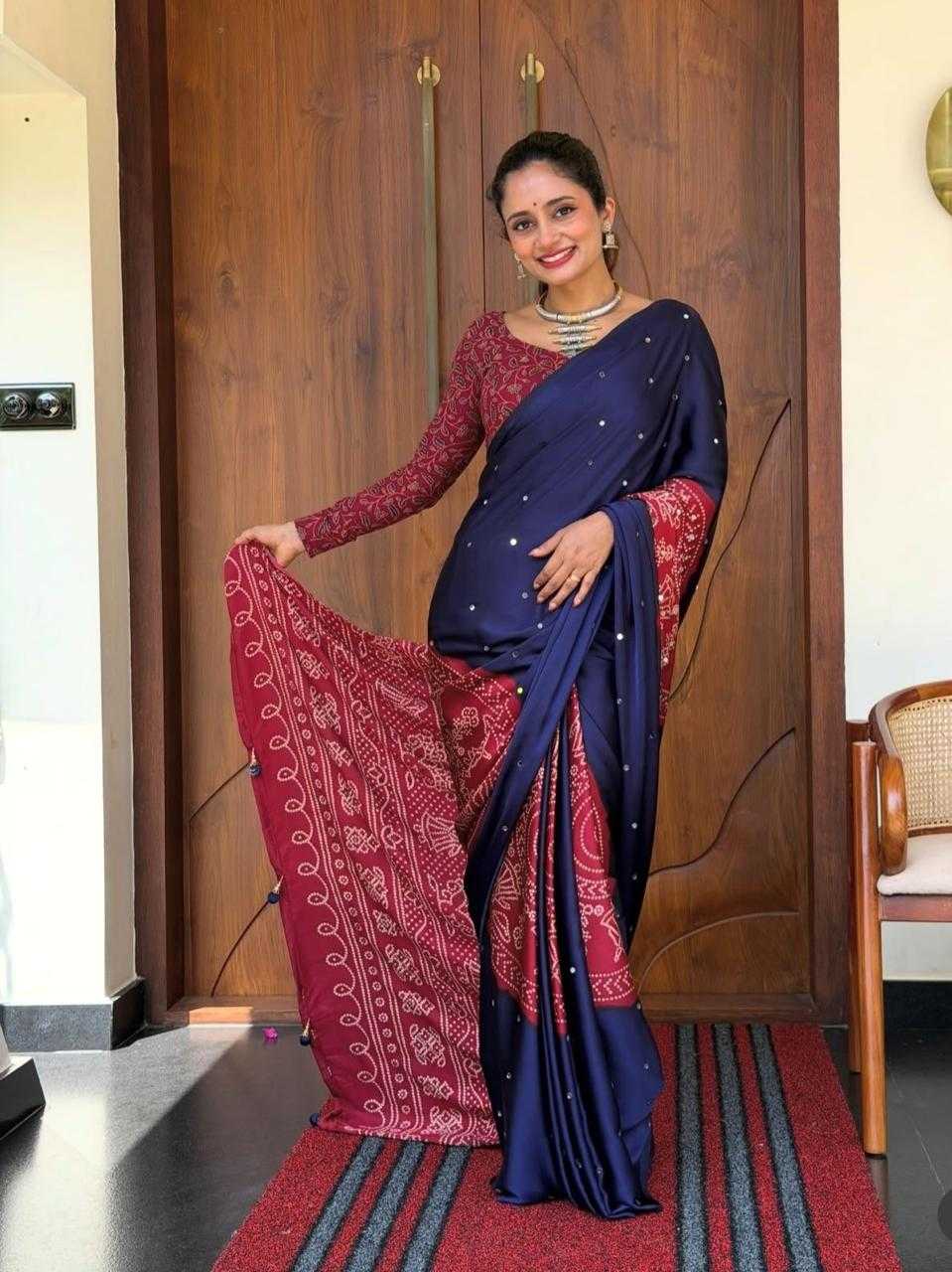 Ajrakh Saree