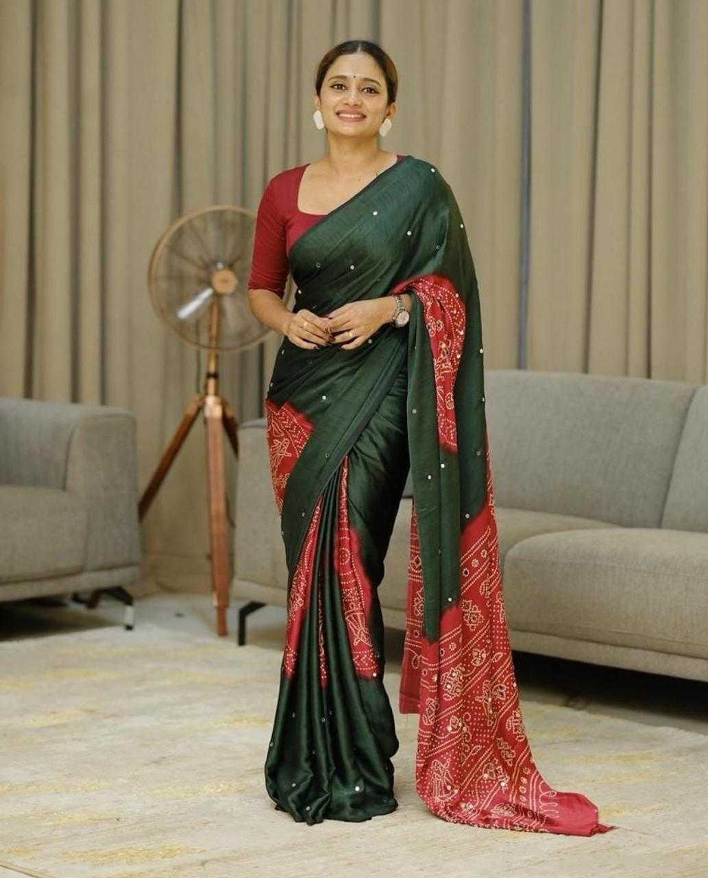 Ajrakh Saree