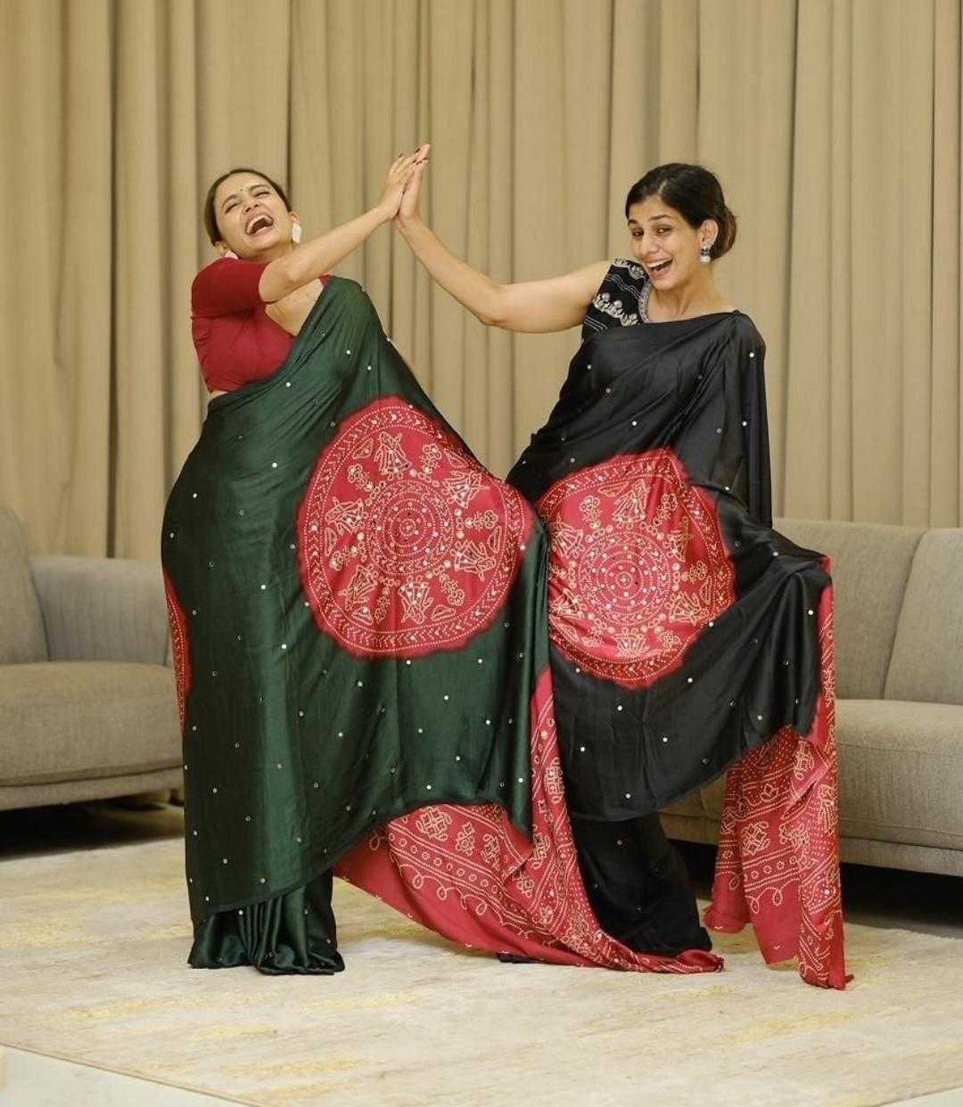 Ajrakh Saree