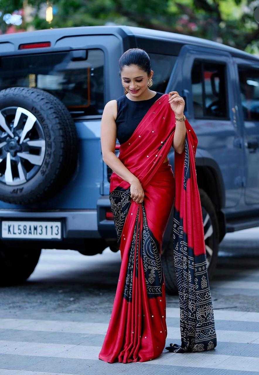 Ajrakh Saree