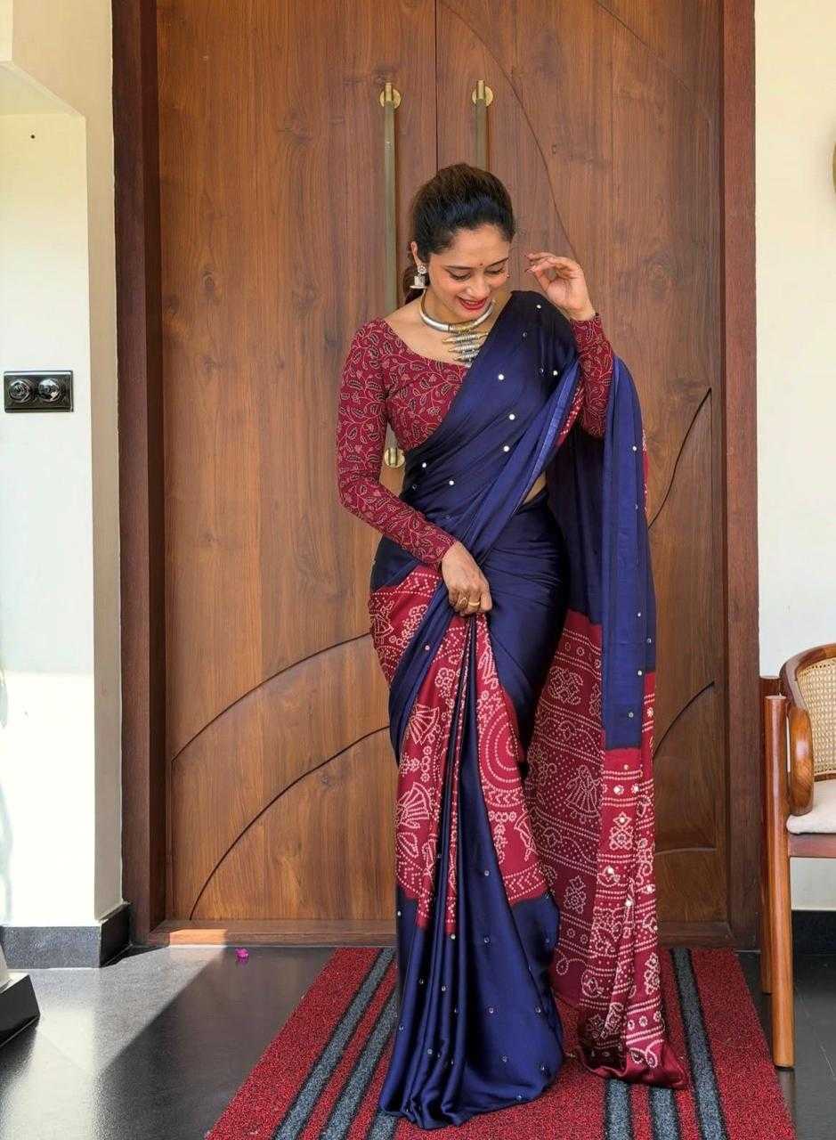 Ajrakh Saree