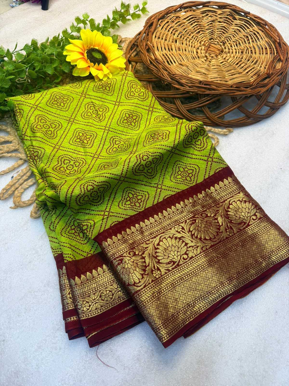 Anaya Soft Cotton Silk Printed Saree