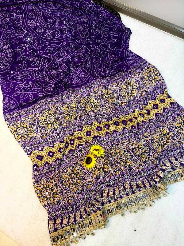 Ajrakh Saree