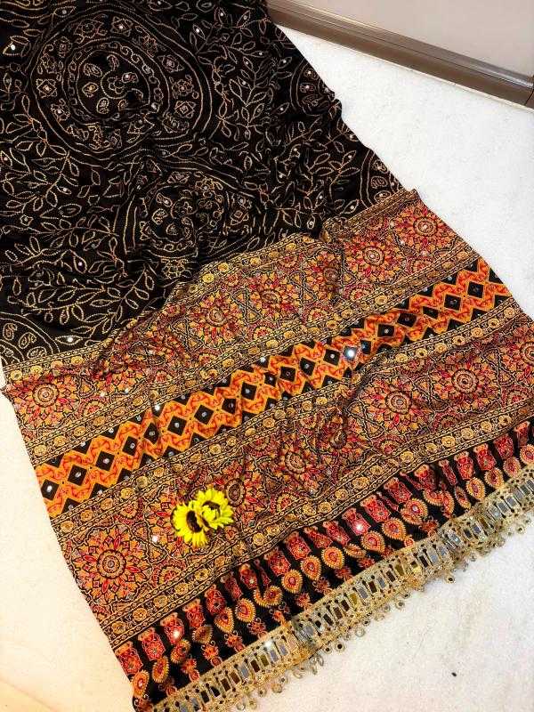 Ajrakh Saree