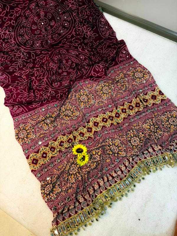 Ajrakh Saree