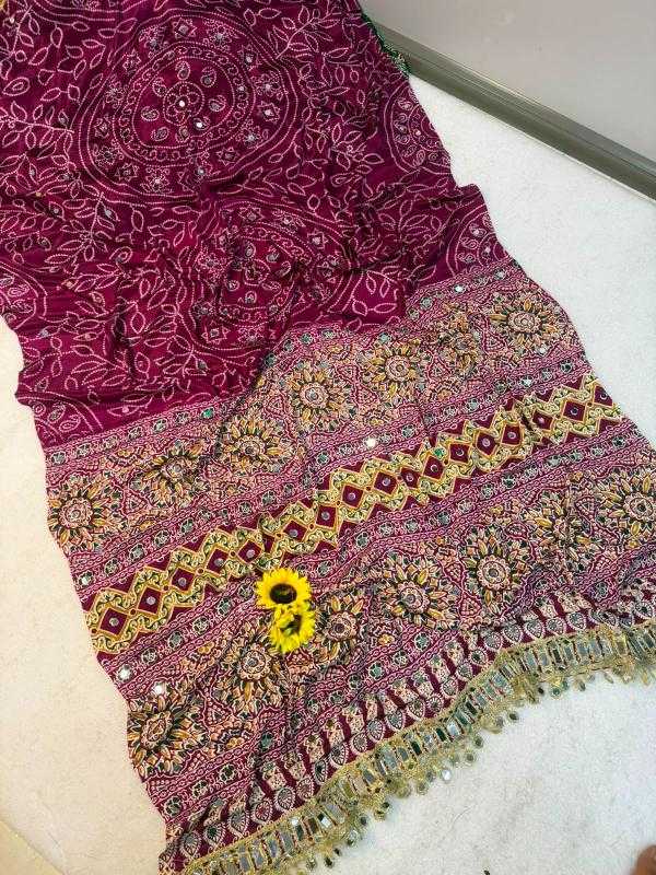 Ajrakh Saree
