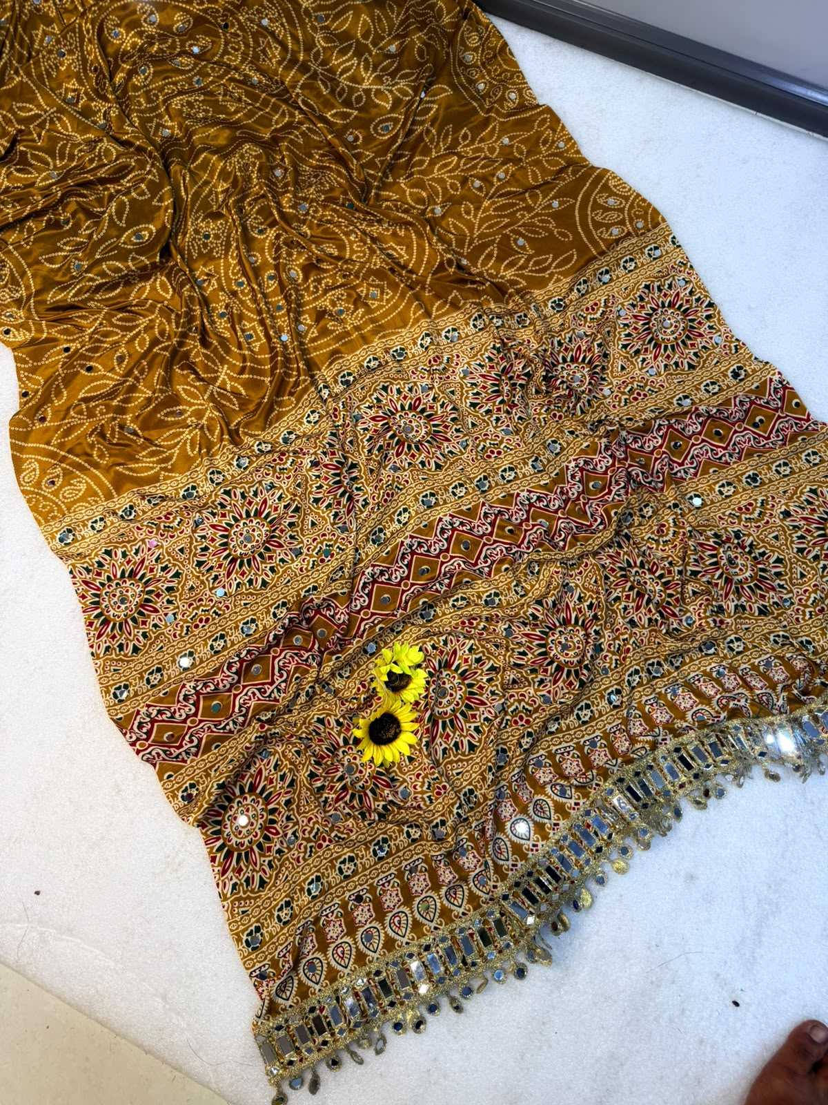 Ajrakh Saree
