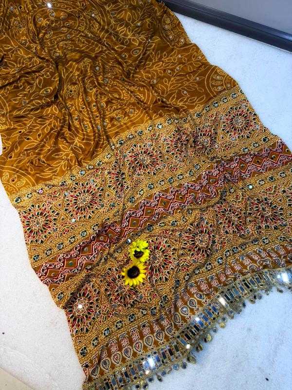 Ajrakh Saree