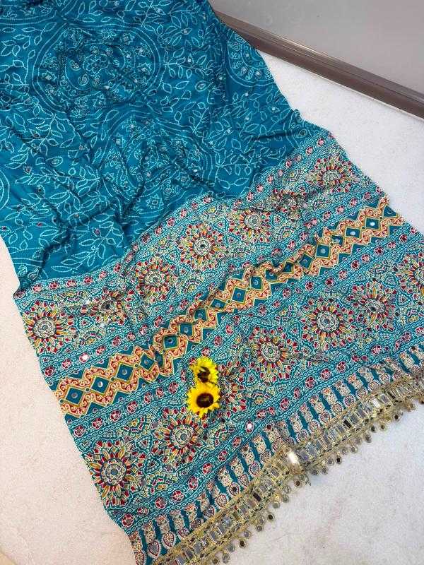 Ajrakh Saree