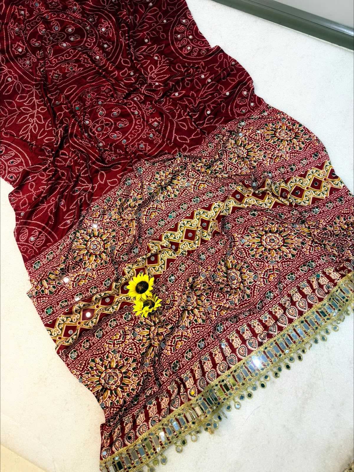 Ajrakh Saree