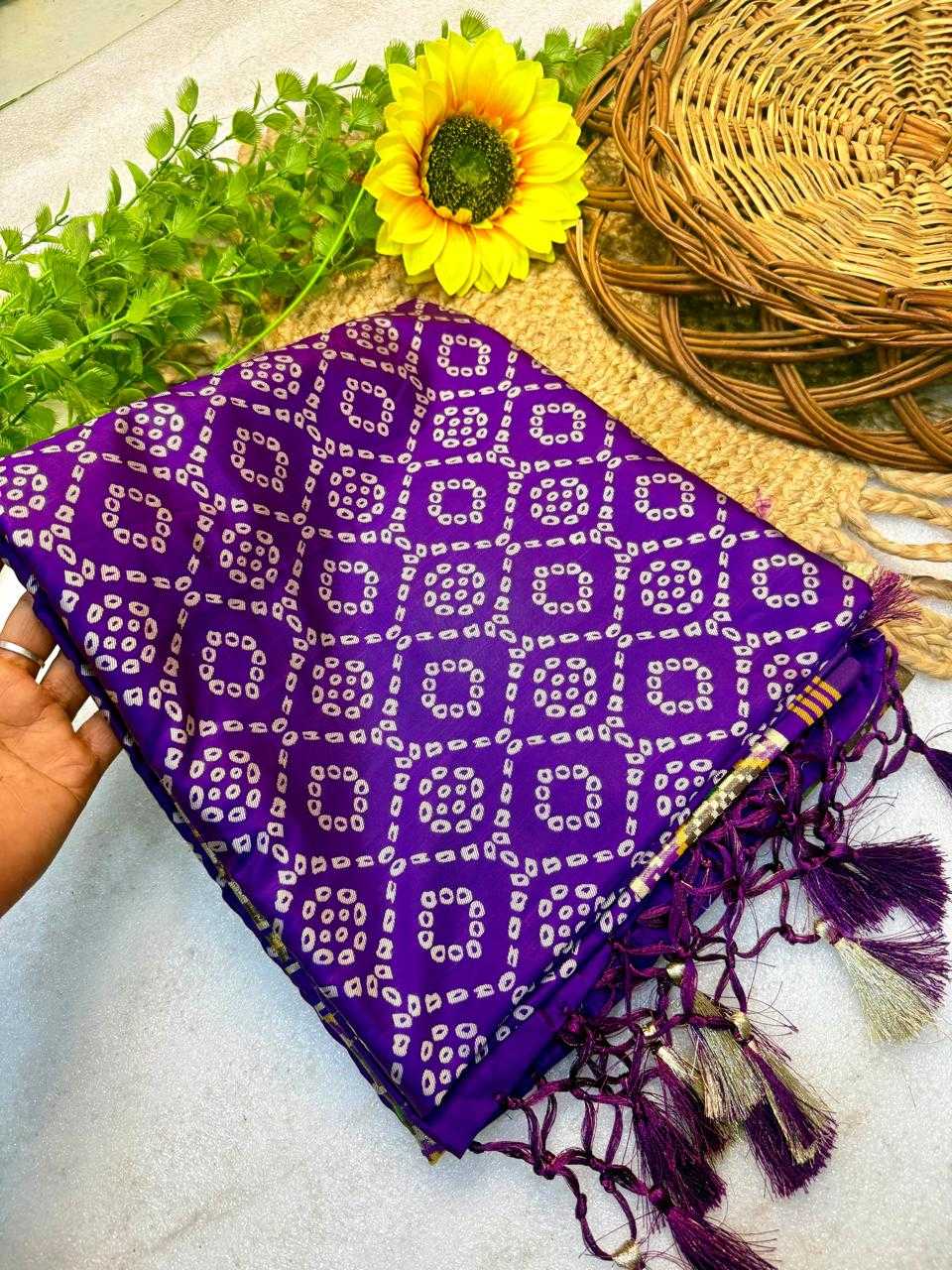 Anya Banarasi Soft Silk Saree in Rani