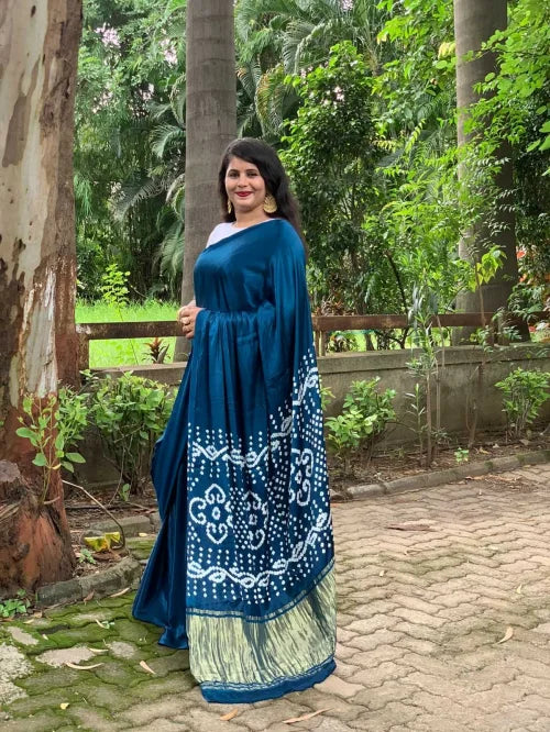 Bhanavi Gajji Silk Modal Saree