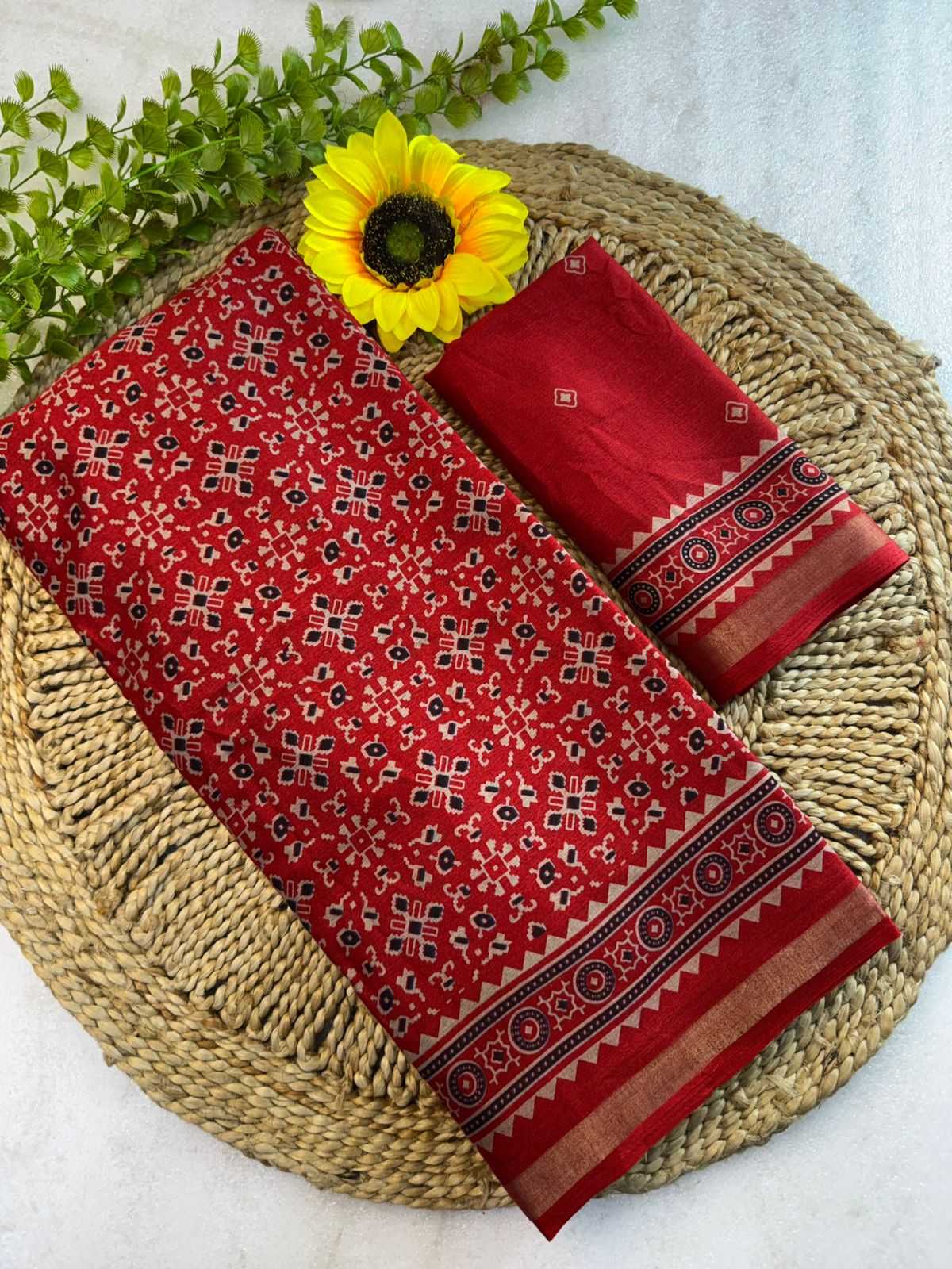 Bhargavi Cotton Leheriya Saree