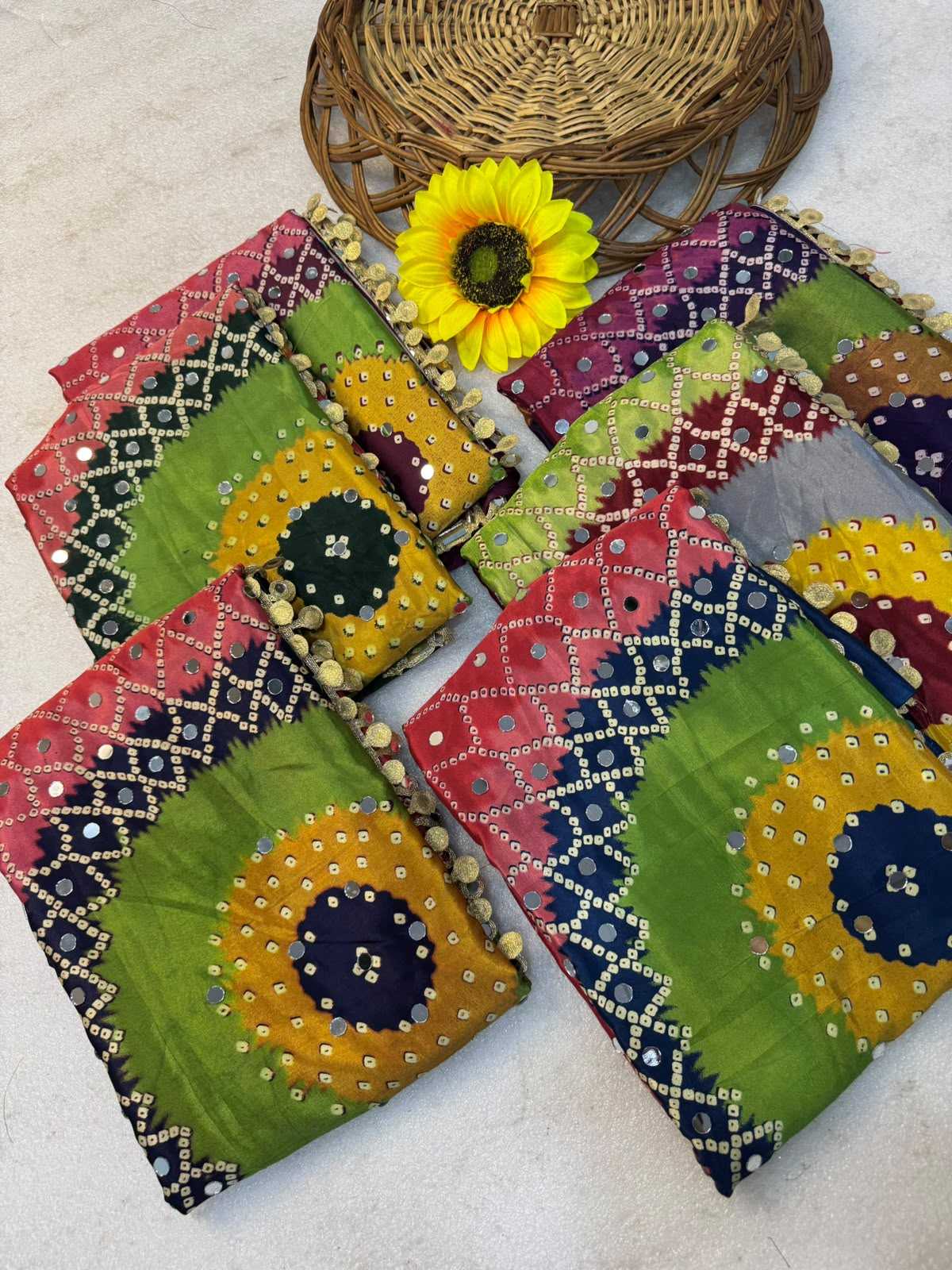 Gajji Silk Ajrakh Saree