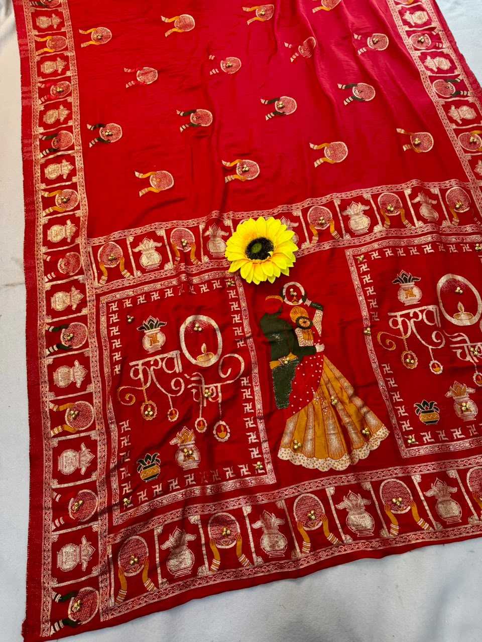 Devika Viscose Hand Work Saree