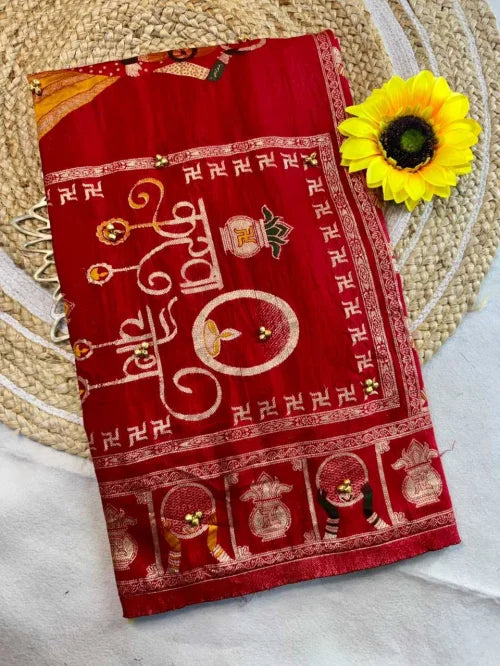 Devika Viscose Hand Work Saree
