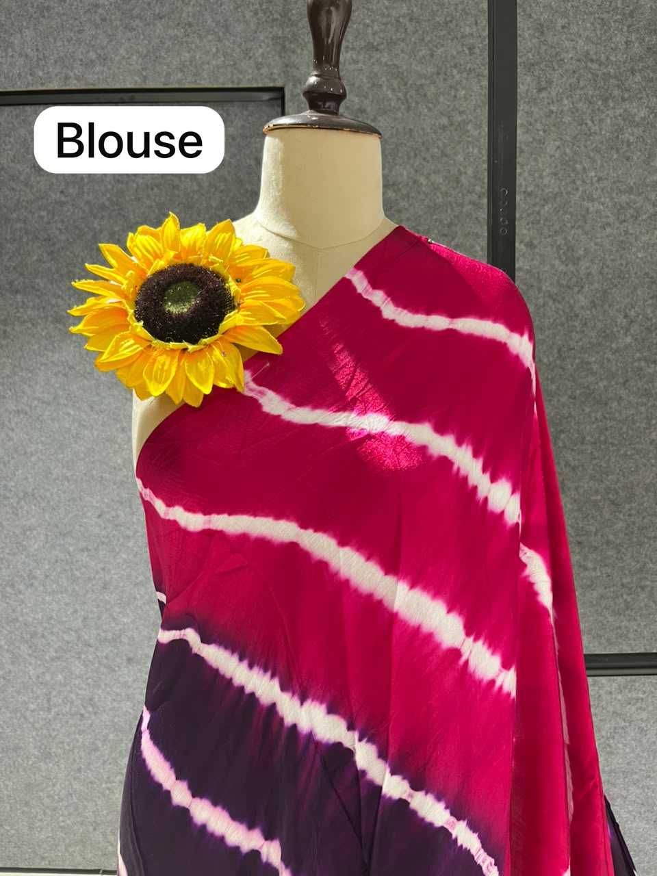 Gajji Silk Ajrakh Saree