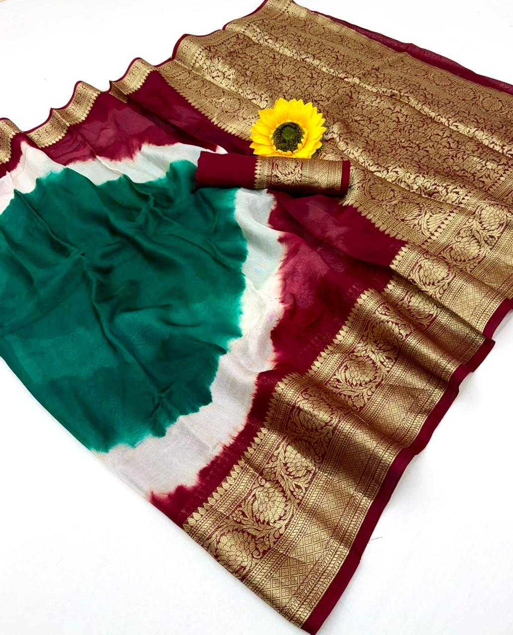 Silk Cotton Designer Saree