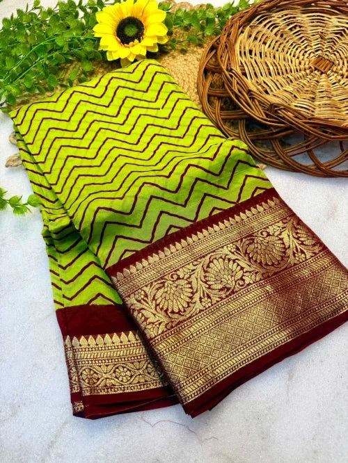 Eshani Soft Cotton Silk Printed Saree